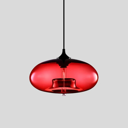  Colorful Glass Pendant Light for Dining Area Red D28cm / 11.02″
