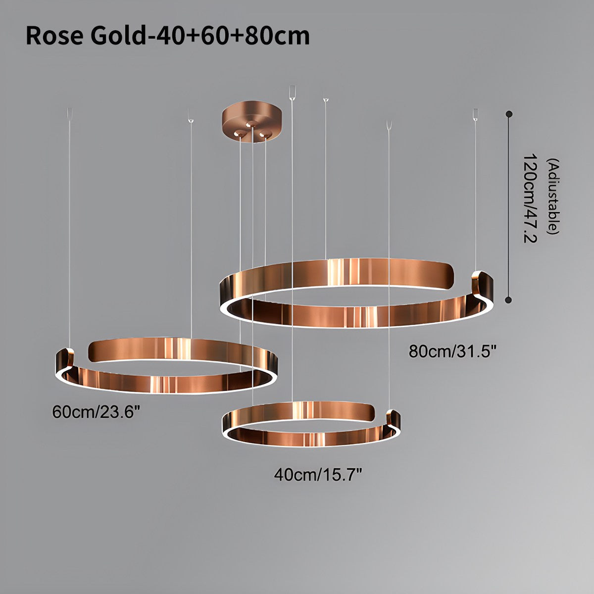 Modern Ring Chandelier - Minimalist LED Circular Pendant Light for Living Room & Office