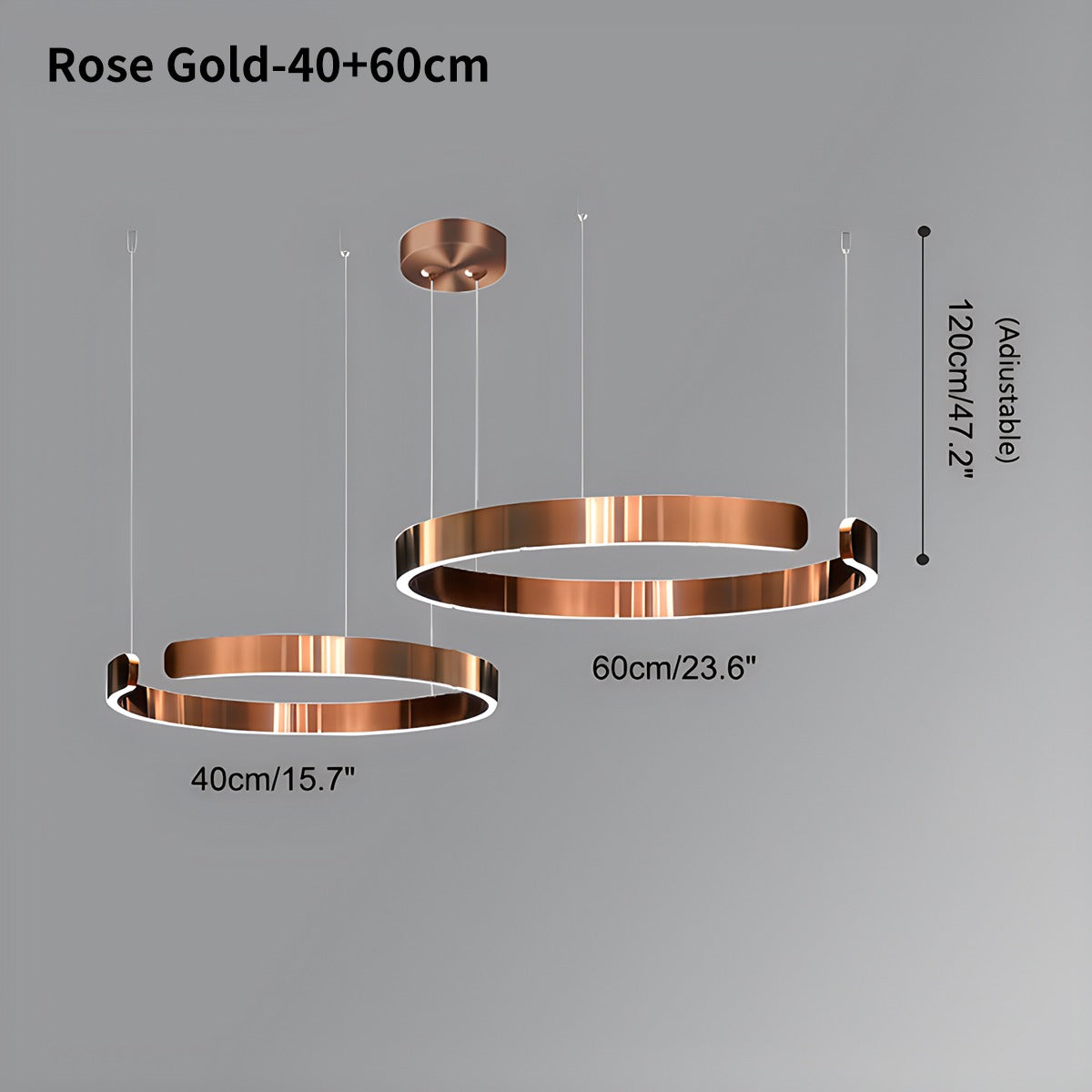 Modern Ring Chandelier - Minimalist LED Circular Pendant Light for Living Room & Office
