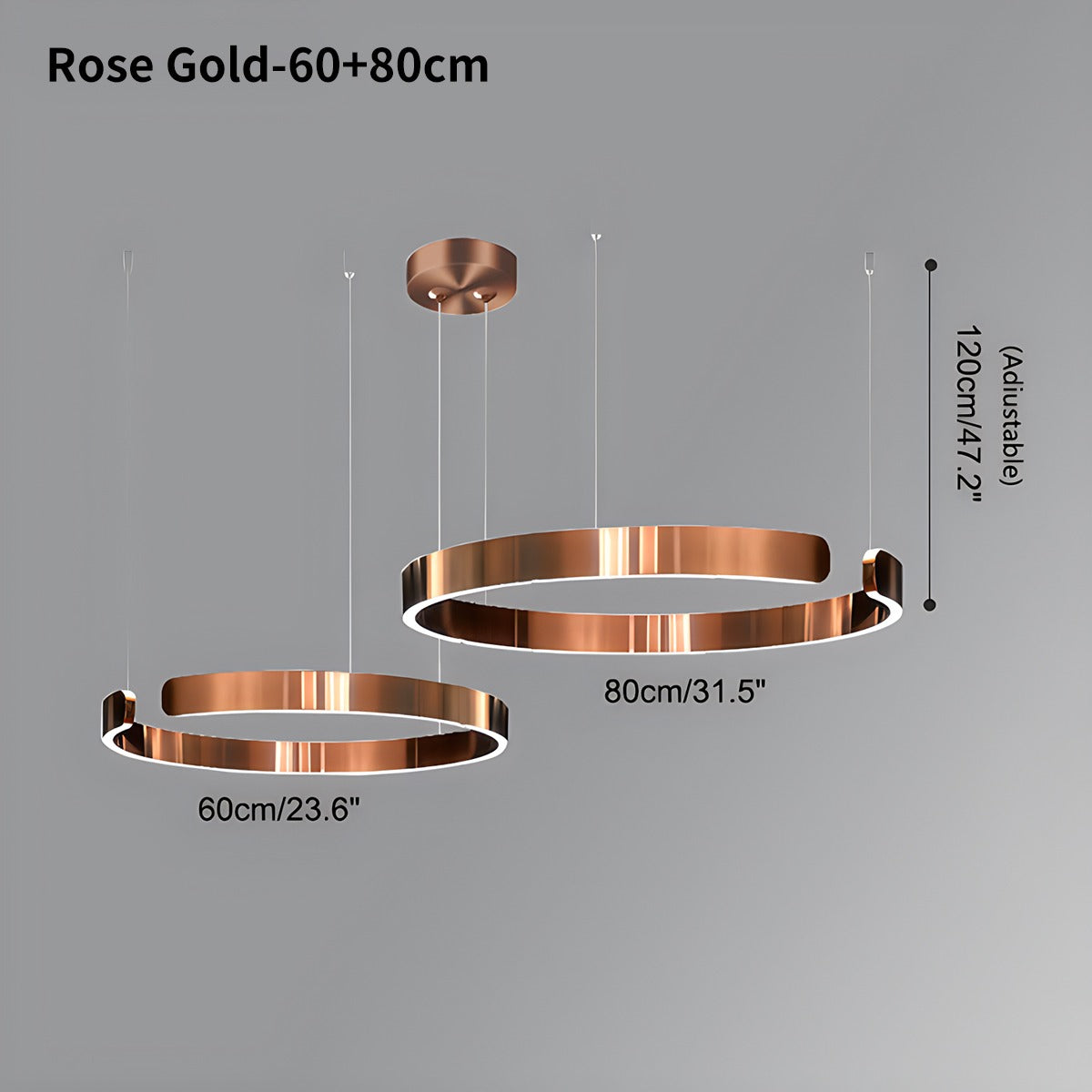 Modern Ring Chandelier - Minimalist LED Circular Pendant Light for Living Room & Office