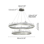 Modern Iceberg Chandelier - Luxury Hand-Poured Textured Glass Pendant for Dining & Living Room