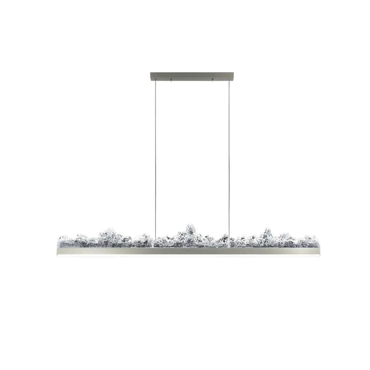 Nuvlight Modern Light Luxury Iceberg Chandelier Silvery Stepless Dimming
