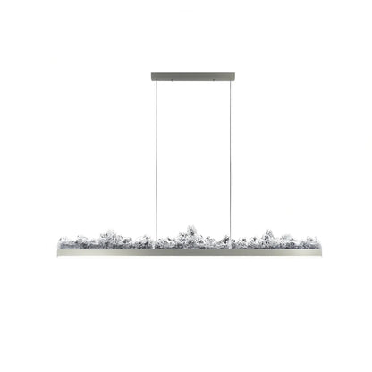 Nuvlight Modern Light Luxury Iceberg Chandelier Silvery Stepless Dimming