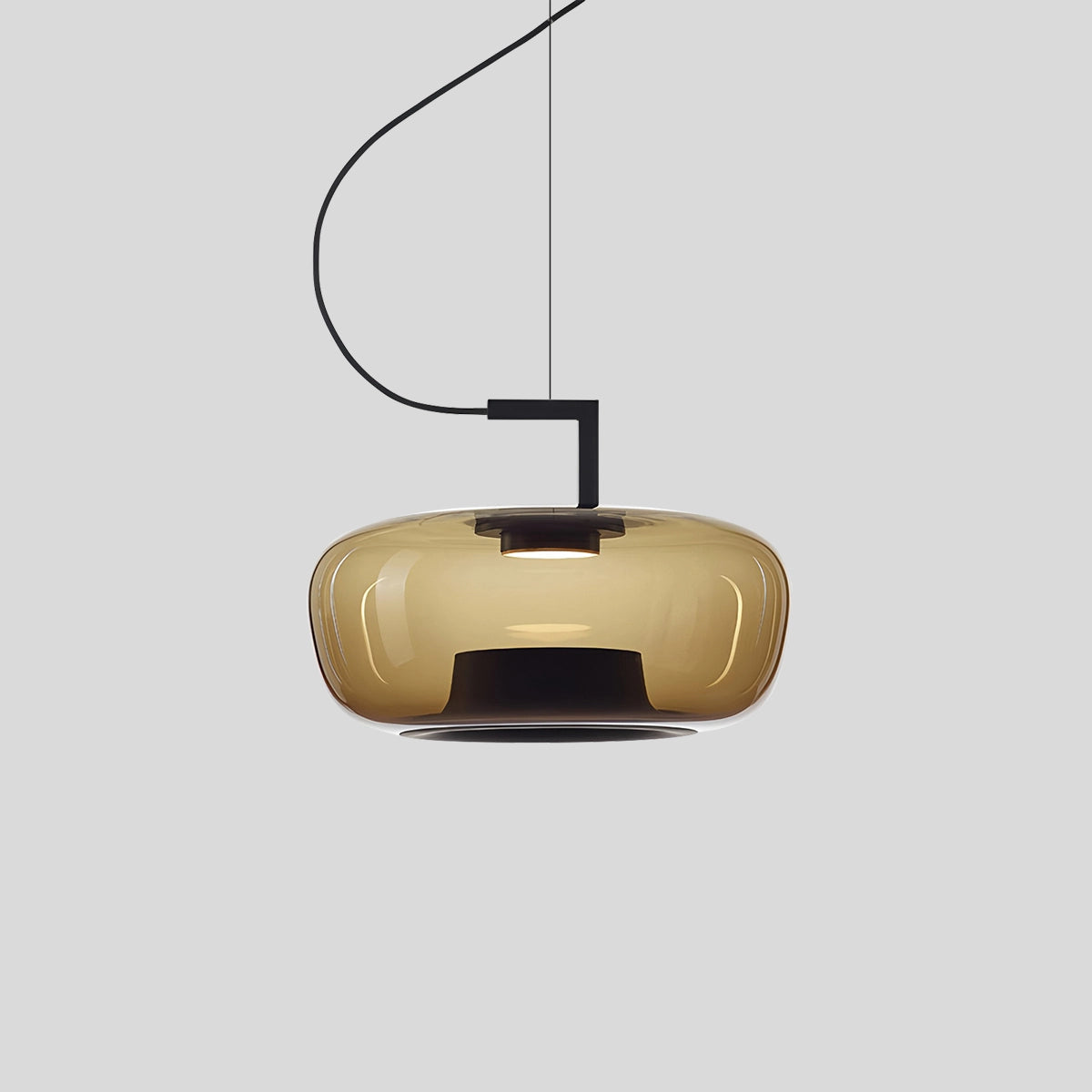 Nordic Minimalist Glass Pendant Light Style A Amber Warm Light