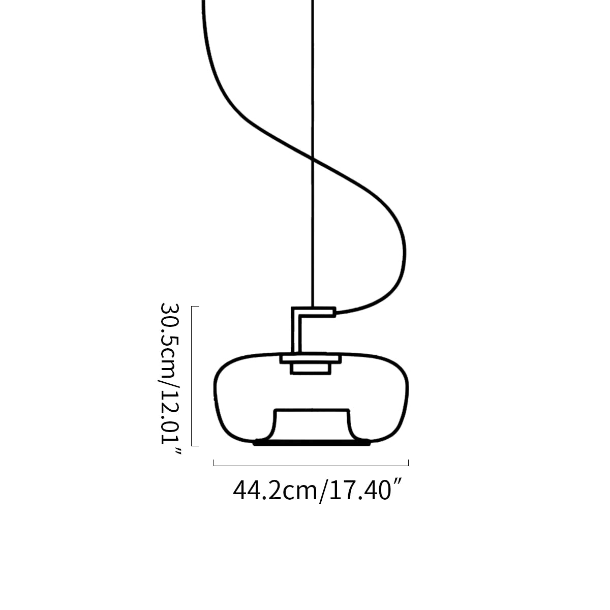 Nuvlight Nordic Minimalist Glass Pendant Light