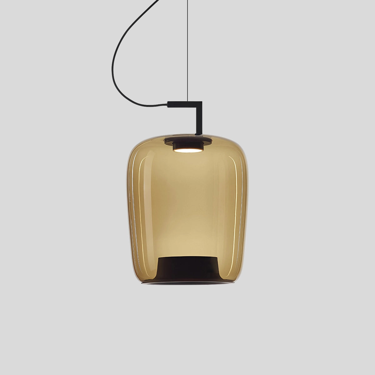 Nordic Minimalist Glass Pendant Light Style B Amber Warm Light