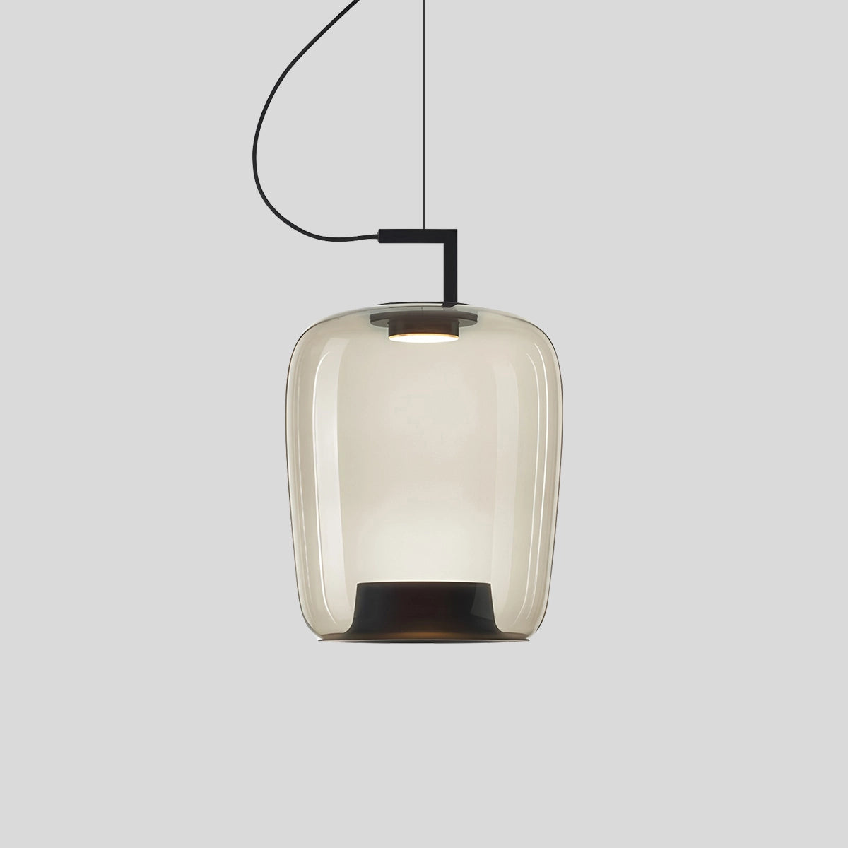  Nordic Minimalist Glass Pendant Light Style B Frosted White Warm Light
