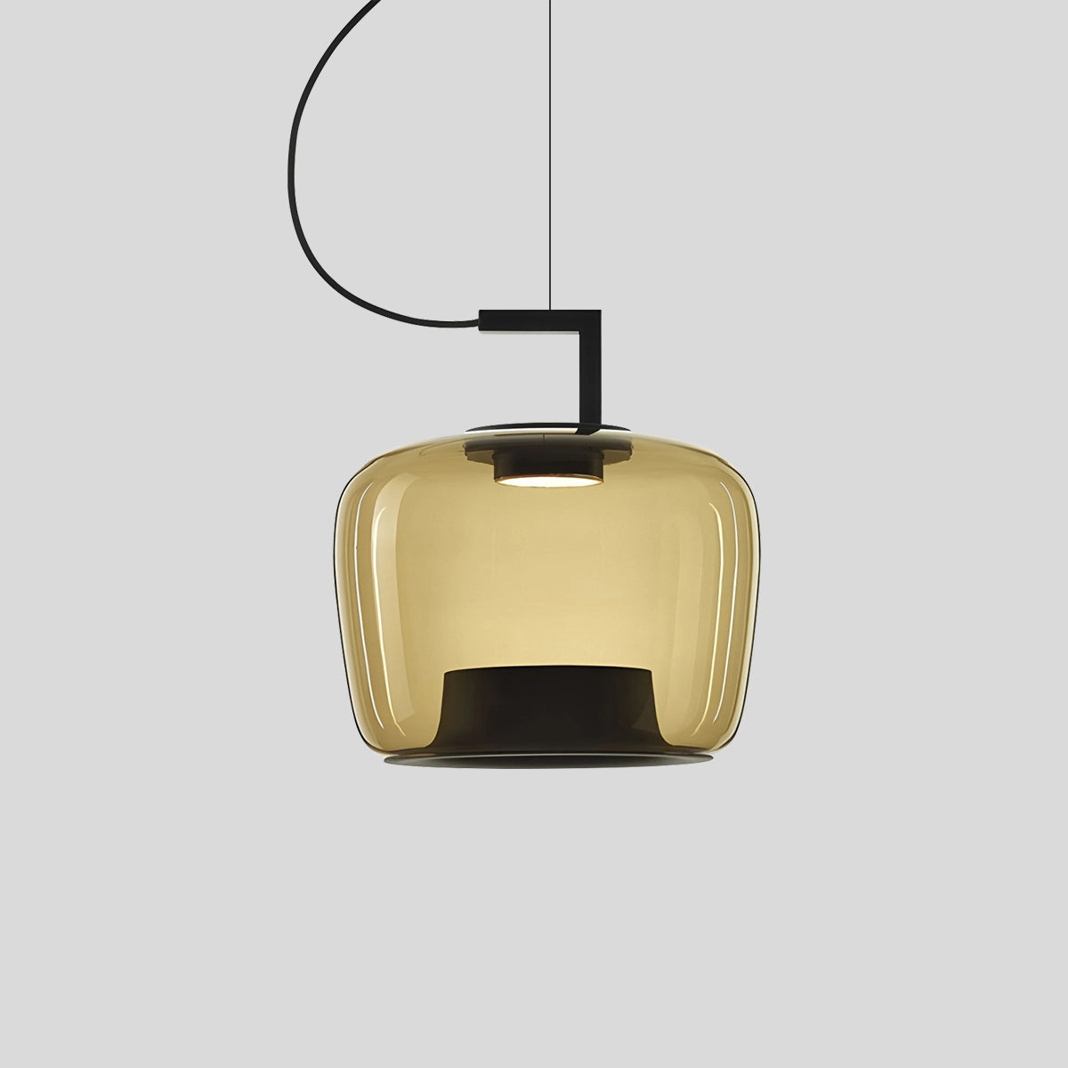  Nordic Minimalist Glass Pendant Light Style C Amber Warm Light