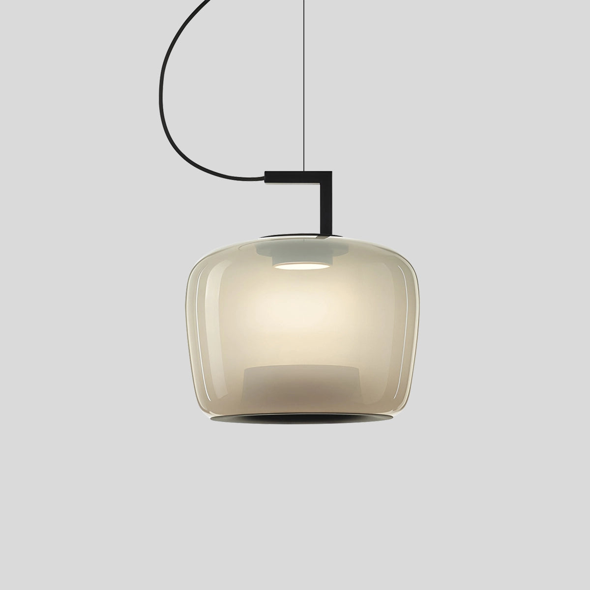  Nordic Minimalist Glass Pendant Light Style C Frosted White Warm Light