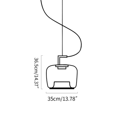 Nuvlight Nordic Minimalist Glass Pendant Light