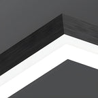 Modern Black Rectangular Chandelier - Tiered Linear Pendant Light for Dining Table & Island