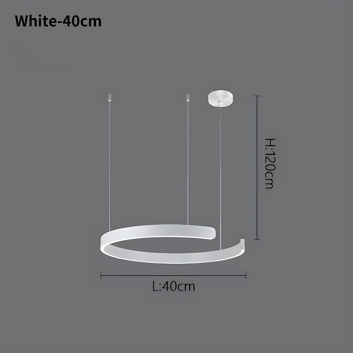 Modern Ring Chandelier - Minimalist LED Circular Pendant Light for Living Room & Office