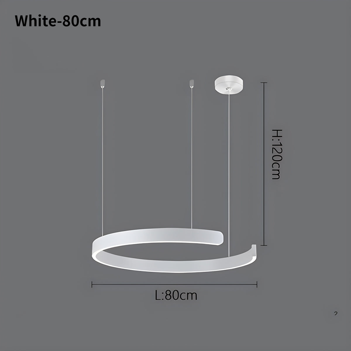 Modern Ring Chandelier - Minimalist LED Circular Pendant Light for Living Room & Office