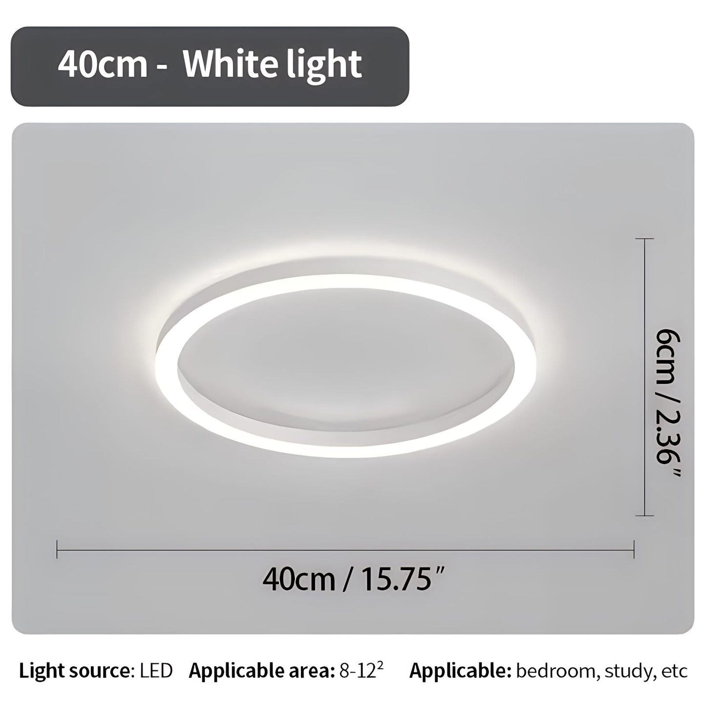 LED Flush Mount Ceiling Light for Bedroom