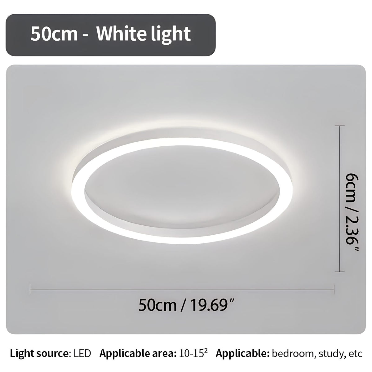 LED Flush Mount Ceiling Light for Bedroom