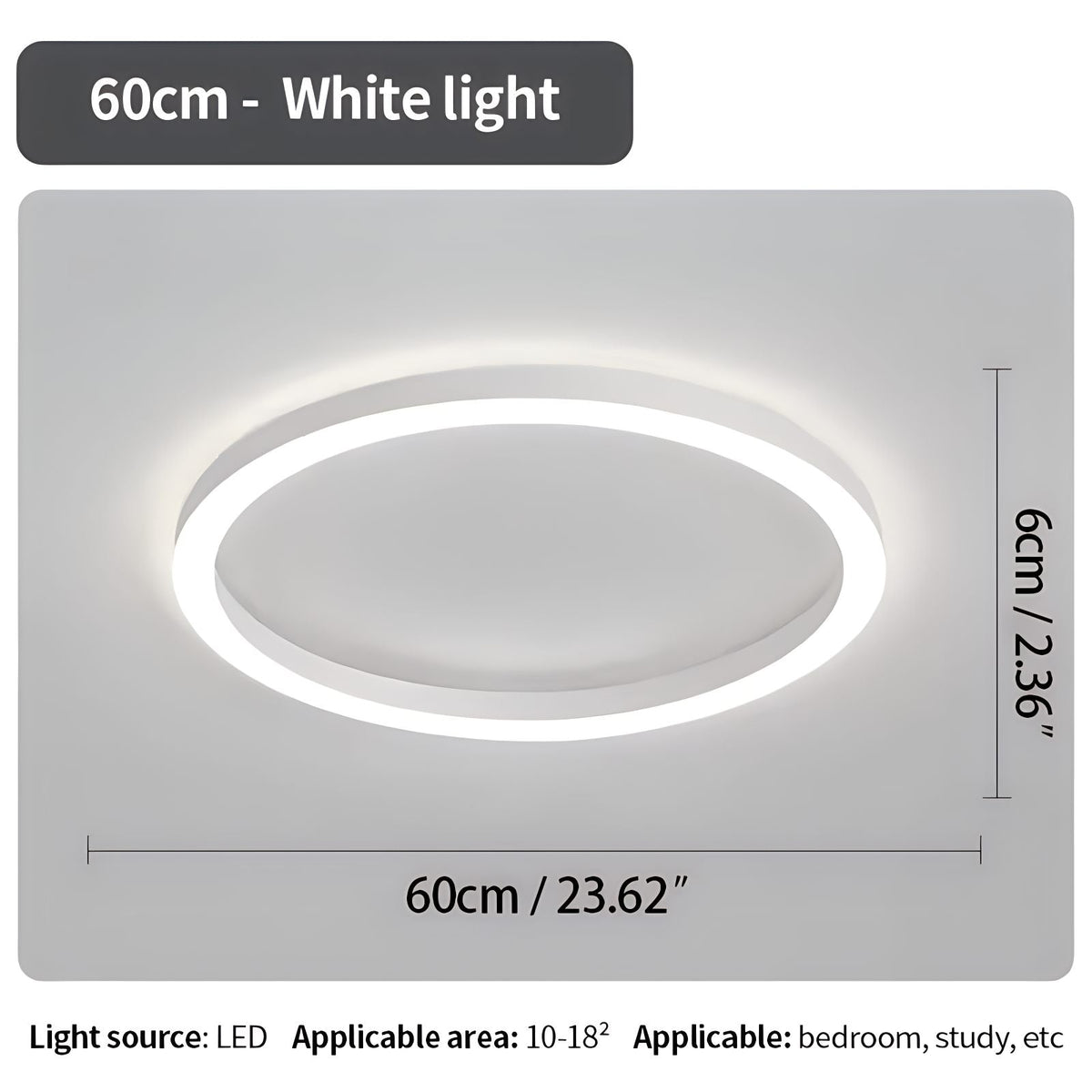 LED Flush Mount Ceiling Light for Bedroom