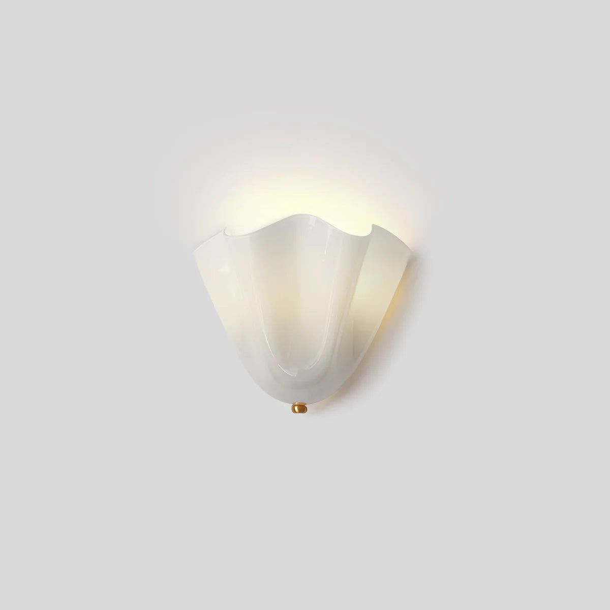 Nuvlight Vintage Flower Colored Glass Wall Lamp White Warm Light