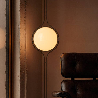 nuvlight Zuru Modernist Floor-to-Ceiling Stacked-Orb Statement Lamp