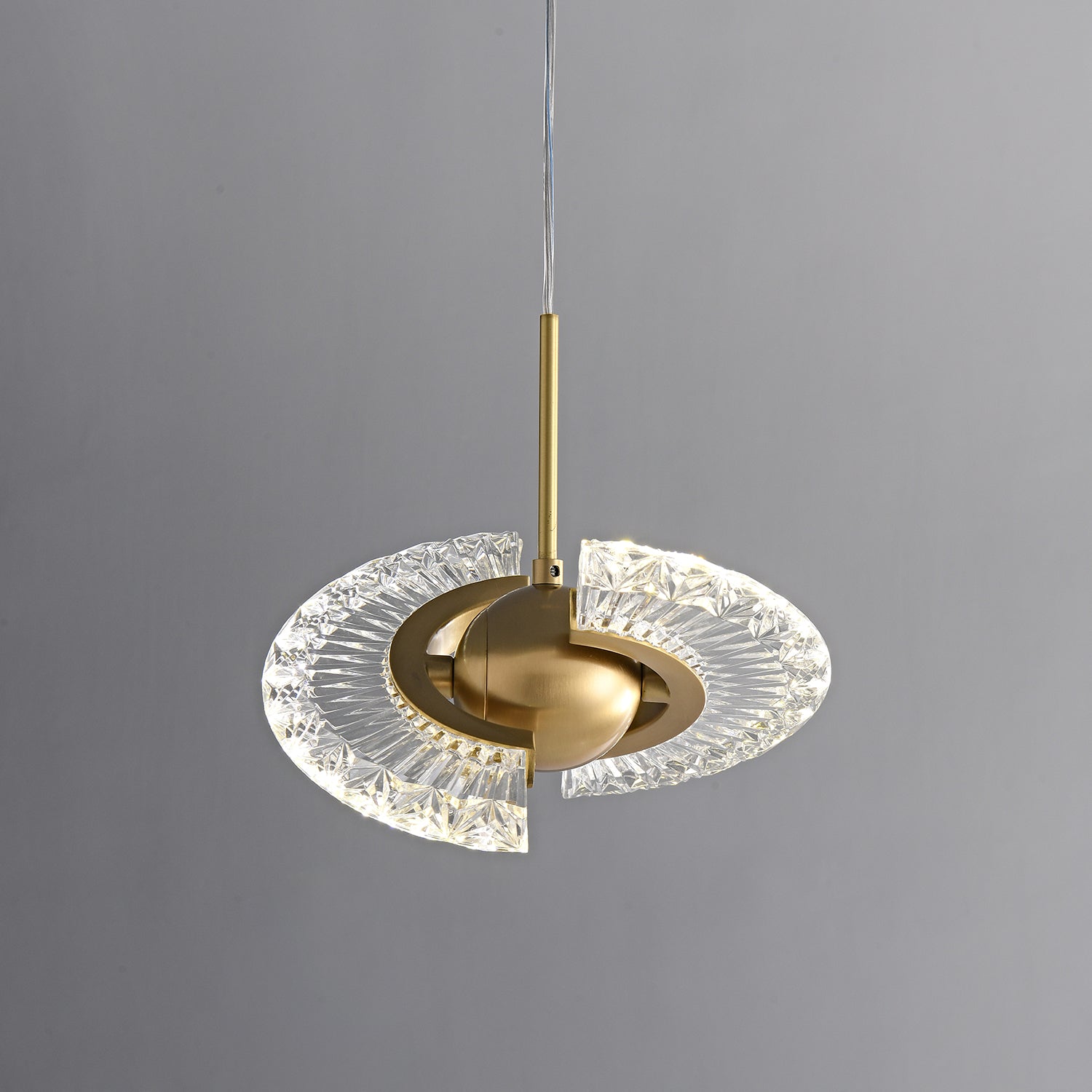 Zyra Modern Minimalist Pendant Light - Glass Hanging Lamp for Kitchen Island & Dining Room