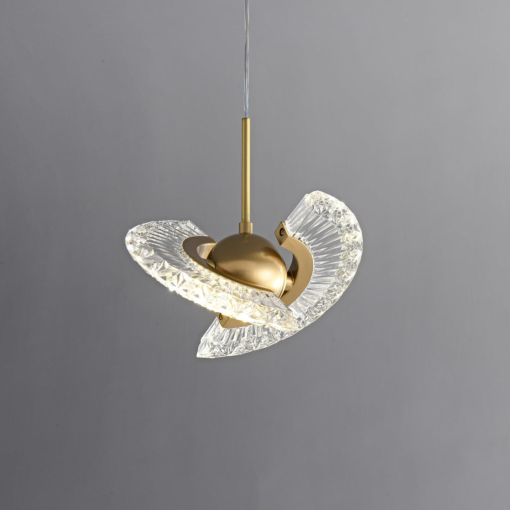 Zyra Modern Minimalist Pendant Light - Glass Hanging Lamp for Kitchen Island & Dining Room
