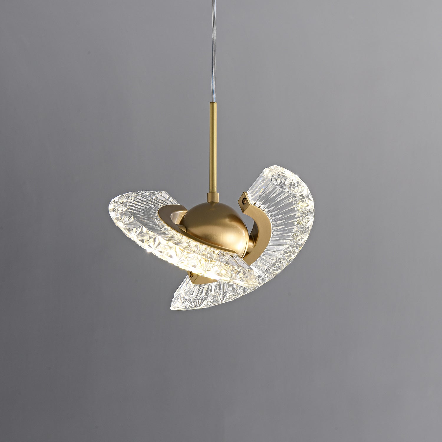 Zyra Modern Minimalist Pendant Light - Glass Hanging Lamp for Kitchen Island & Dining Room