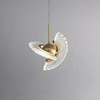 Zyra Modern Minimalist Pendant Light - Glass Hanging Lamp for Kitchen Island & Dining Room