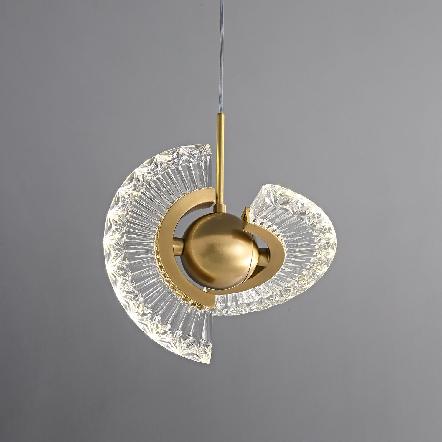 Zyra Modern Minimalist Pendant Light - Glass Hanging Lamp for Kitchen Island & Dining Room