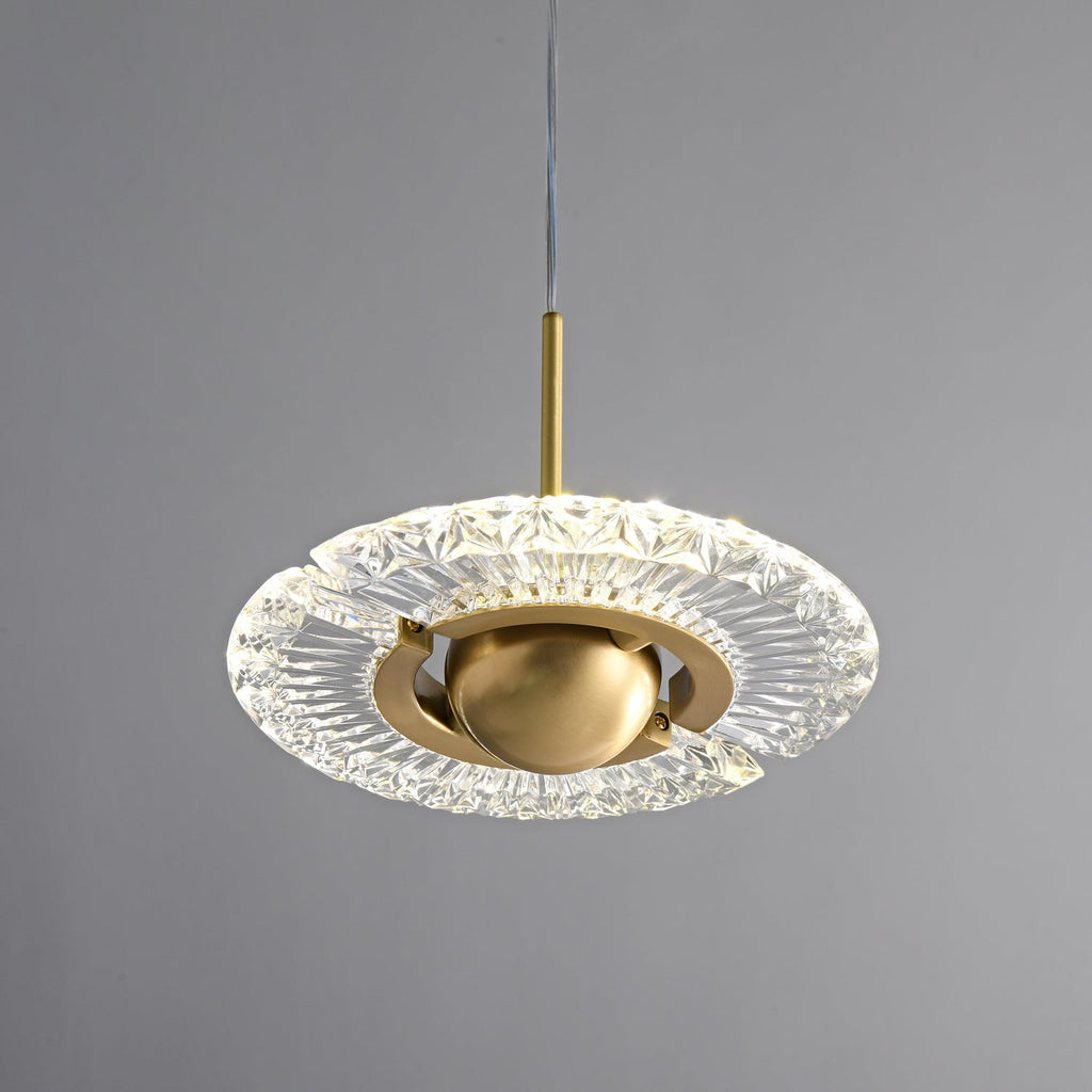 Zyra Modern Minimalist Pendant Light - Glass Hanging Lamp for Kitchen Island & Dining Room