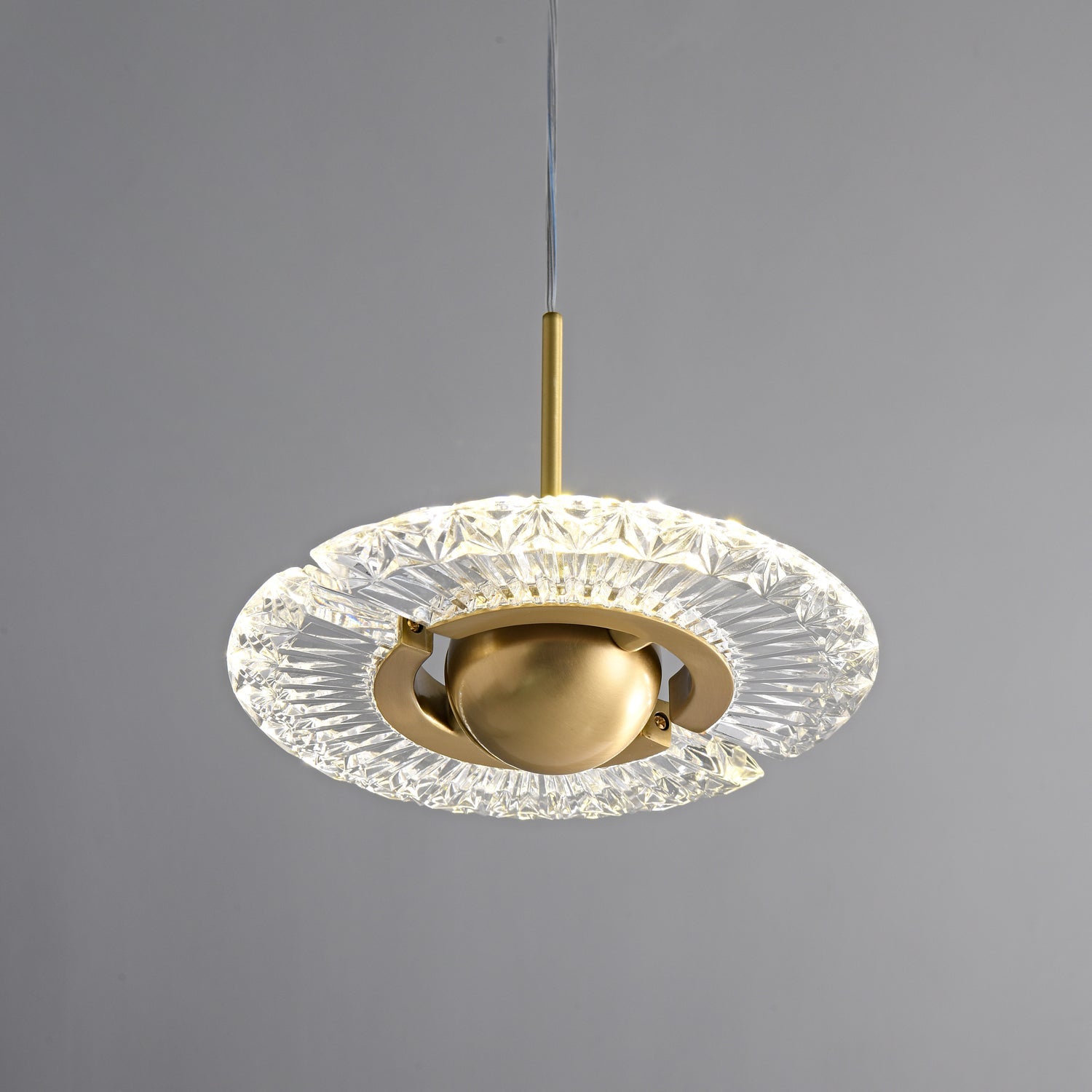 Zyra Modern Minimalist Pendant Light - Glass Hanging Lamp for Kitchen Island & Dining Room