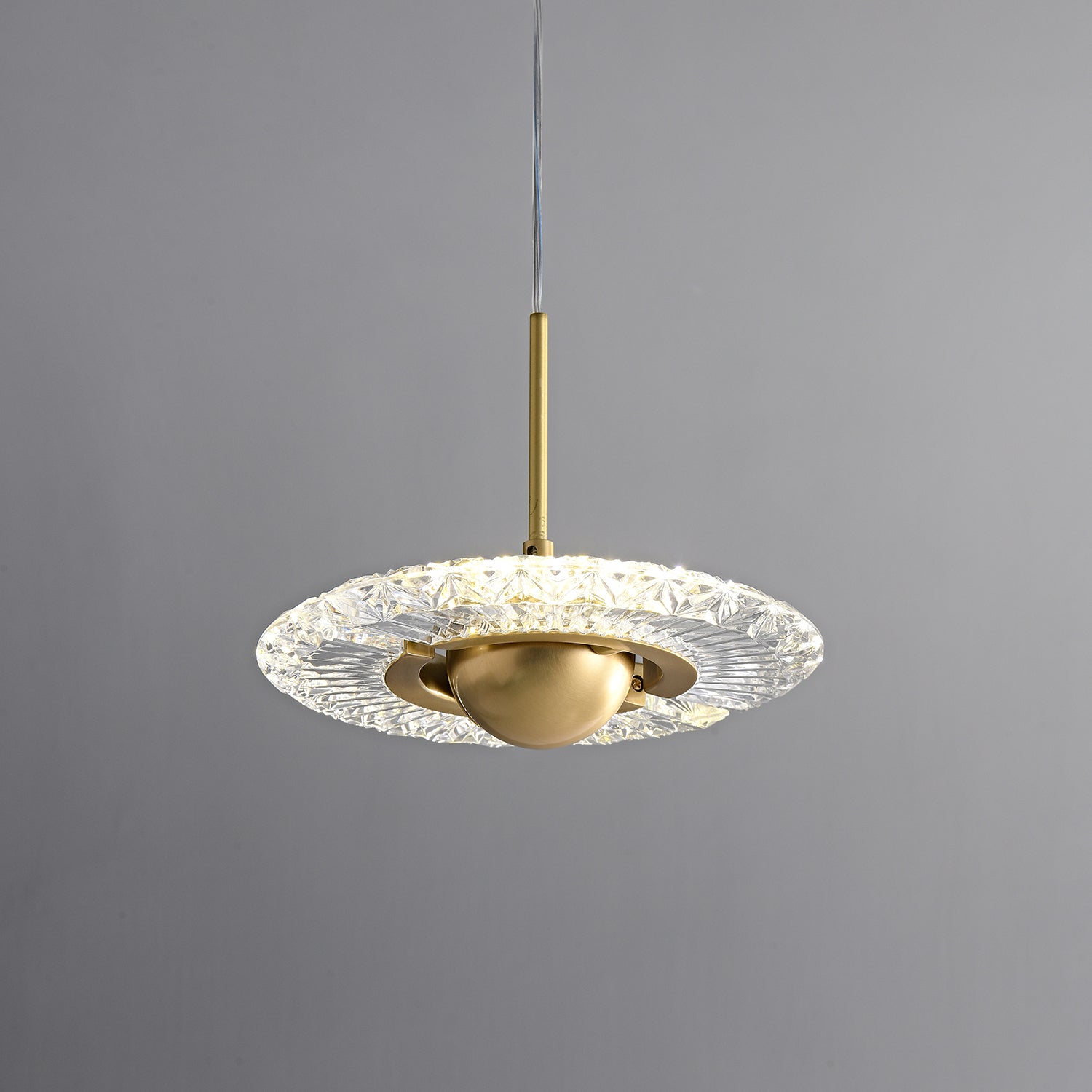 Zyra Modern Minimalist Pendant Light - Glass Hanging Lamp for Kitchen Island & Dining Room