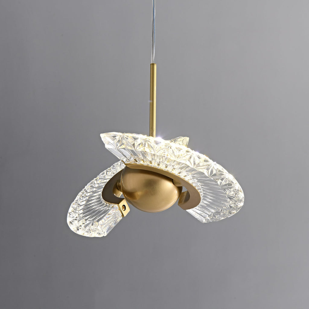 Zyra Modern Minimalist Pendant Light - Glass Hanging Lamp for Kitchen Island & Dining Room