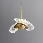 Zyra Modern Minimalist Pendant Light - Glass Hanging Lamp for Kitchen Island & Dining Room