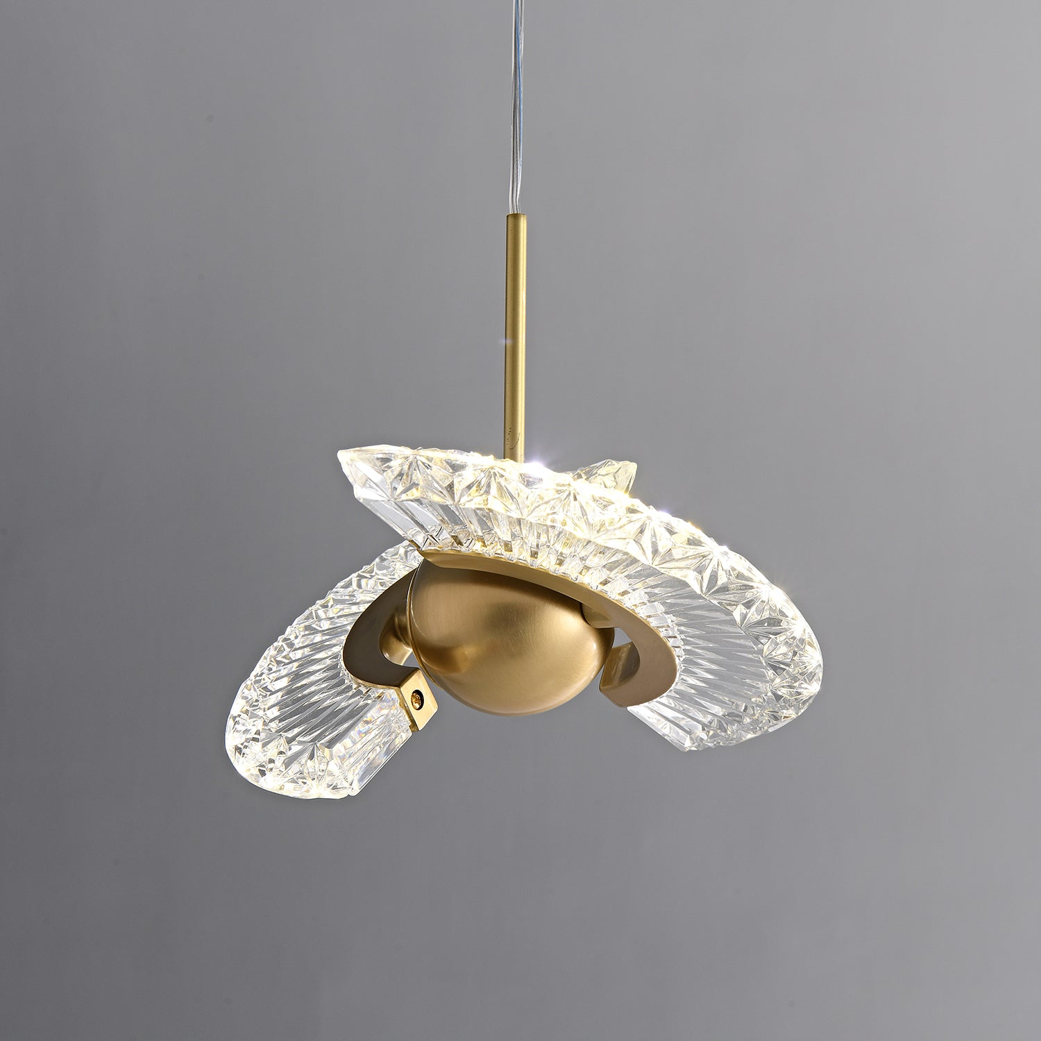 Zyra Modern Minimalist Pendant Light - Glass Hanging Lamp for Kitchen Island & Dining Room
