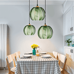 nuvlight Aalin Modernist Frosted Glass Leaf-Pattern Pendant Light