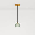 nuvlight Aalin Modernist Frosted Glass Leaf-Pattern Pendant Light