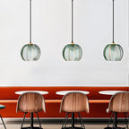 nuvlight Aalin Modernist Frosted Glass Leaf-Pattern Pendant Light