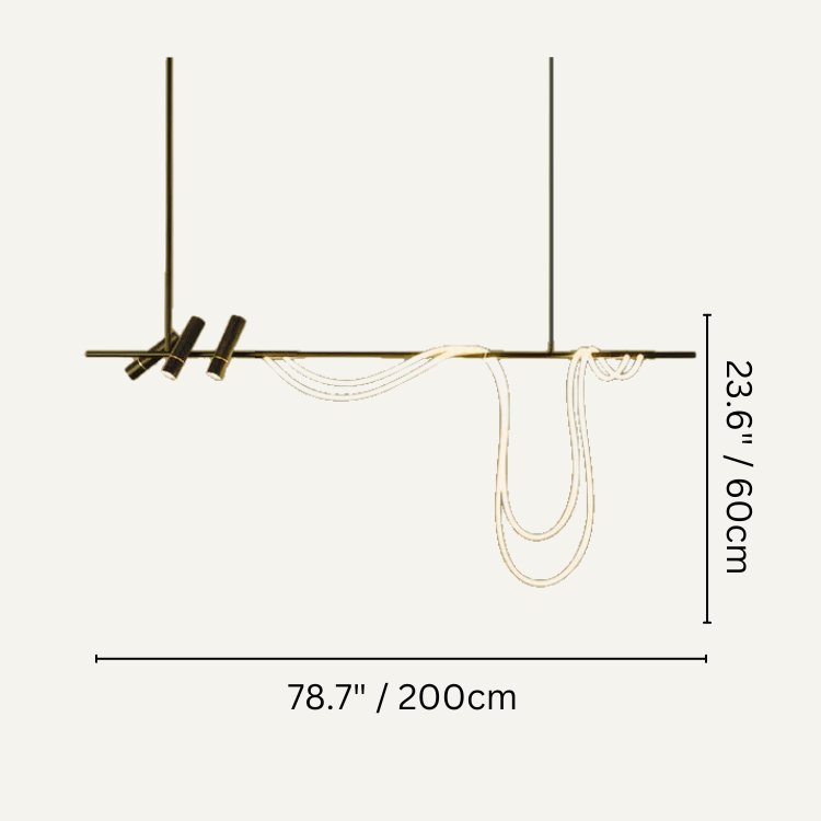nuvlight Aellin Modern Luxury Glass Pendant Light