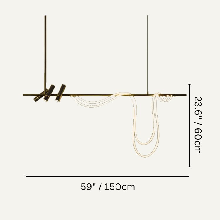 nuvlight Aellin Modern Luxury Glass Pendant Light