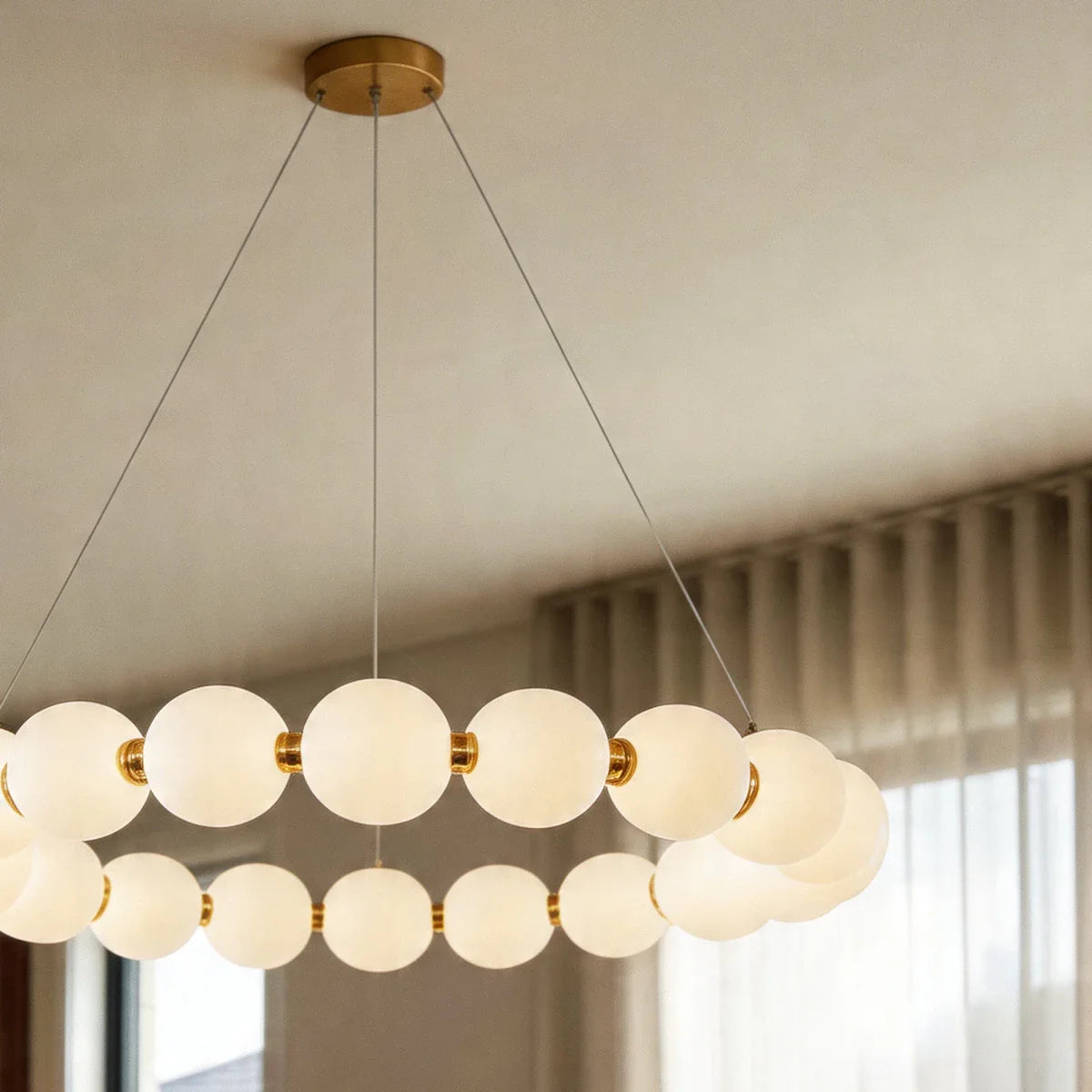 nuvlight Agnes Minimalist High-CRI Geometric Chandelier