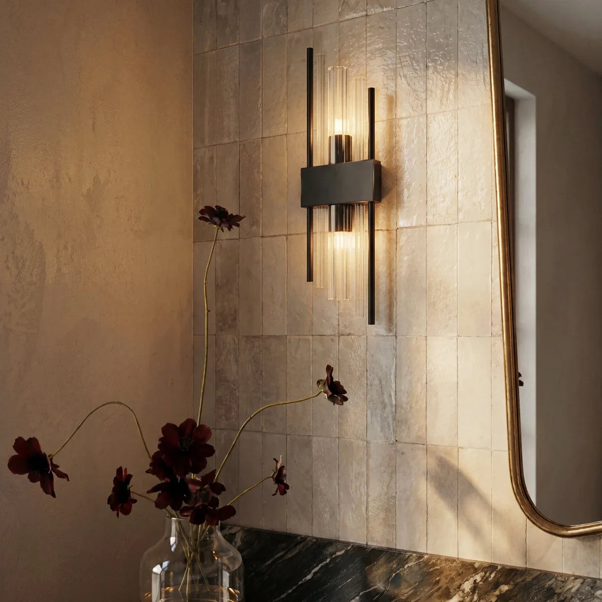 nuvlight Amadi Modern Brass Sconce Wall Light