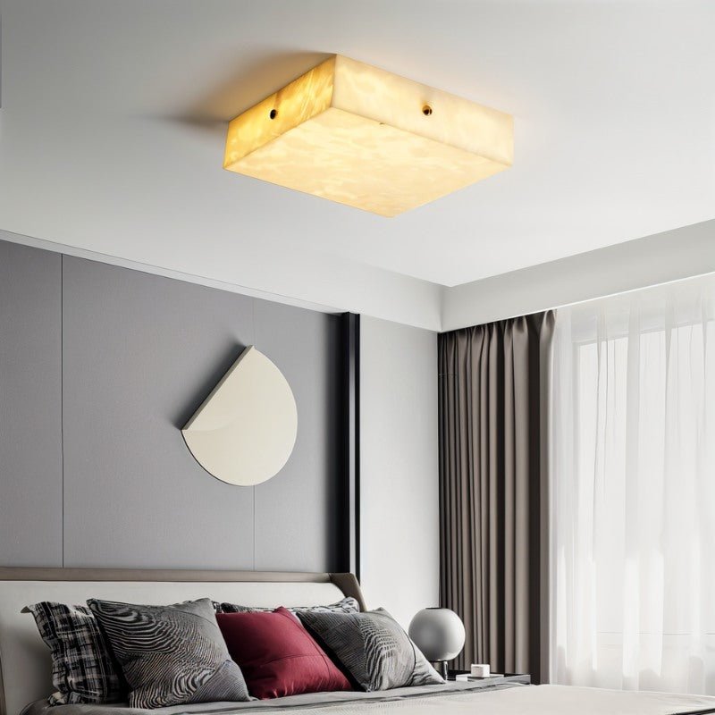 nuvlight Arca Modern Luxury Alabaster Flushmount Light