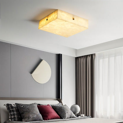 nuvlight Arca Modern Luxury Alabaster Flushmount Light