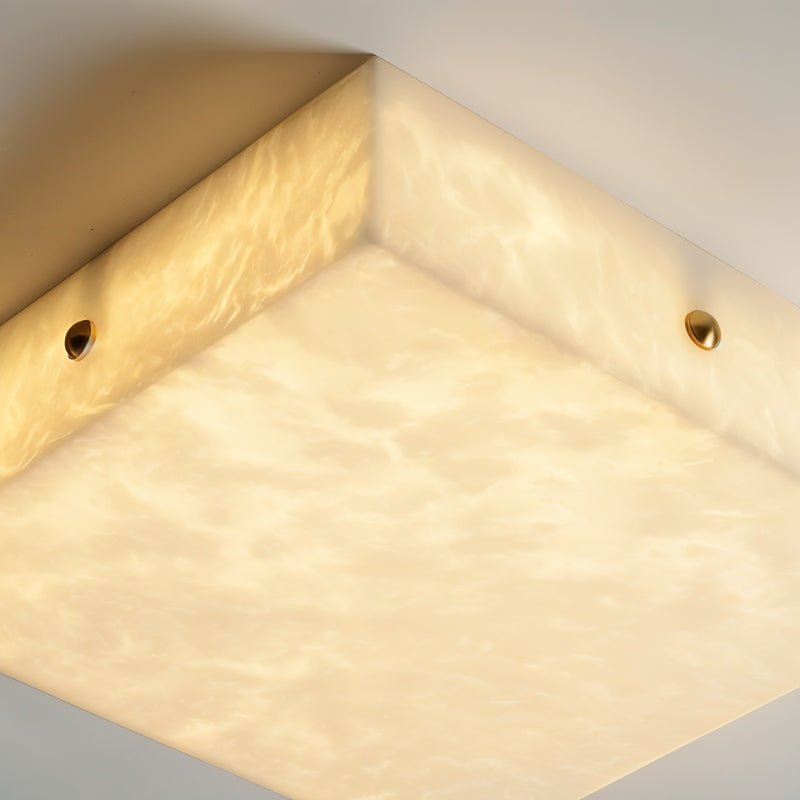 nuvlight Arca Modern Luxury Alabaster Flushmount Light