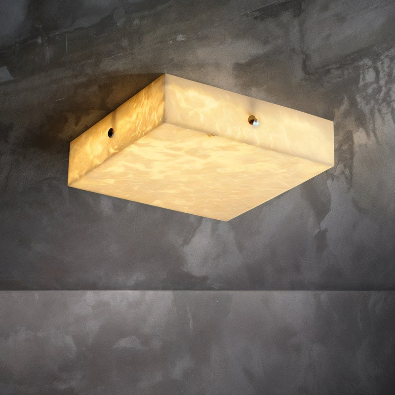 nuvlight Arca Modern Luxury Alabaster Flushmount Light
