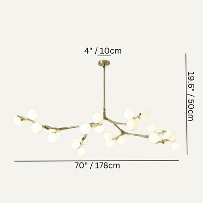 nuvlight Astraia Nordic Quiet Luxury Sculptural Chandelier