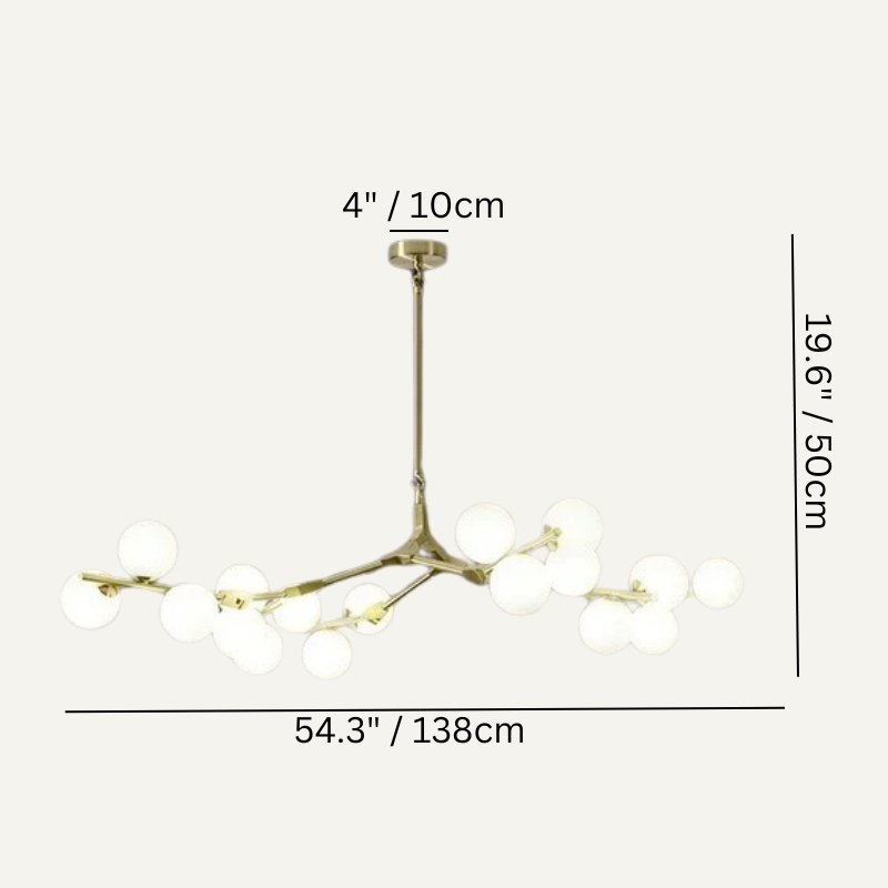 nuvlight Astraia Nordic Quiet Luxury Sculptural Chandelier