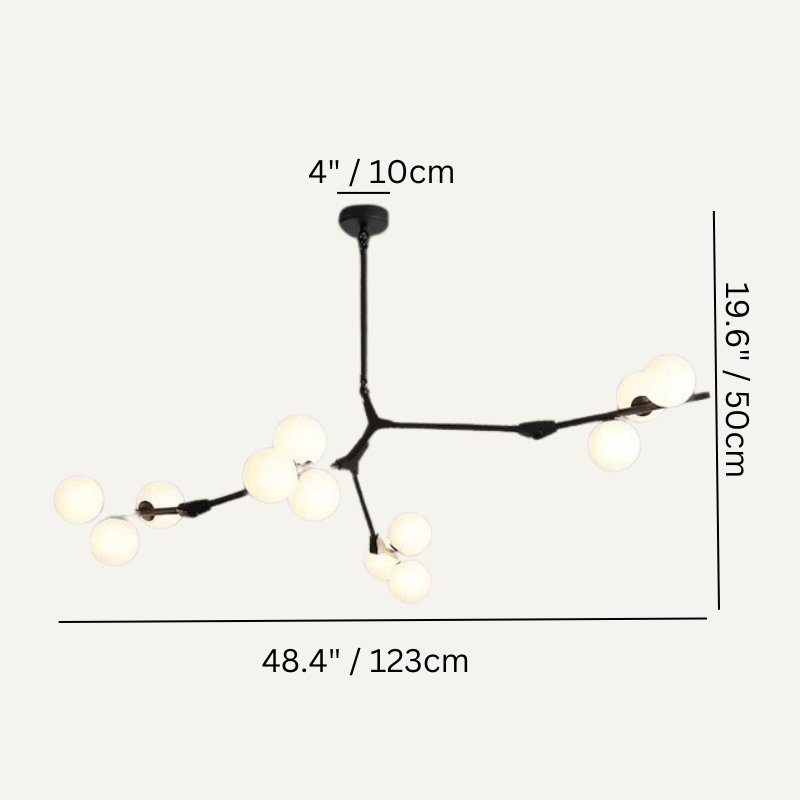 nuvlight Astraia Nordic Quiet Luxury Sculptural Chandelier