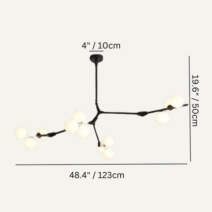 nuvlight Astraia Nordic Quiet Luxury Sculptural Chandelier