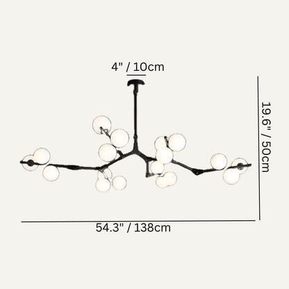 nuvlight Astraia Nordic Quiet Luxury Sculptural Chandelier