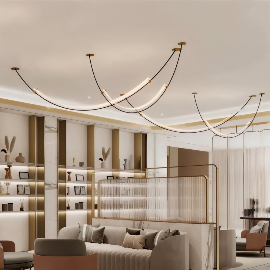 nuvlight Bikhtir Modern Luxury Architectural Chandelier